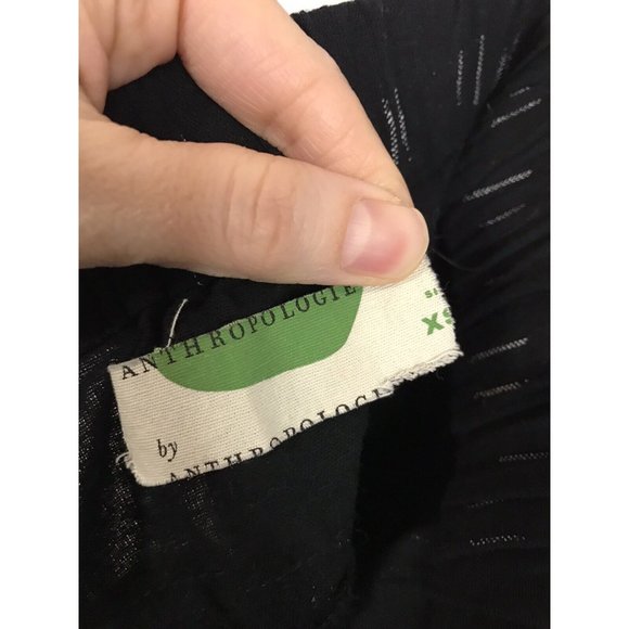 Anthropologie Women's XS Black Boho Black Bronze Beaded Pants - Picture 3 of 7